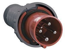 Вилка кабельная переносная IEK КНР ССИ-034 63А 3Р+PE 400В IР54 красный картинка 